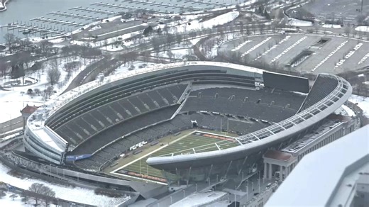 Live look at Soldier Field ahead of Chicago Bears playoff game vs. Los Angeles Rams More at https://abc7chicago.com/tag/chicago-bears/ | ABC 7 Chicago