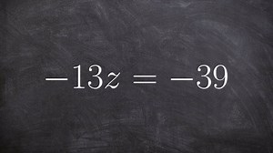 Solving a one step equation using division