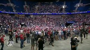 46K views · 293 reactions | Donald Trump has given a fiery performance at his first rally in three months - but a smaller-than-expected crowd forced a change in schedule. The President was in Oklahoma to restart his re-election campaign making controversial claims about Covid testing. #9News | 9 News | Facebook