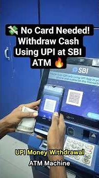 💸 No Card Needed! Withdraw Cash Using UPI at SBI ATM 🔥