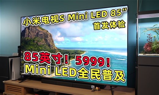 首发开箱！85英寸5999元！卷得动小米的只有小米！小米电视S Mini LED 85英寸