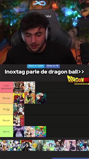 Inoxtag parle de Dragon ball ! #inoxtag #Anime #dragonball