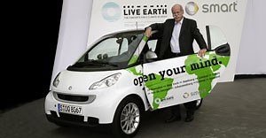 Smart partenaire officiel du concert Live Earth