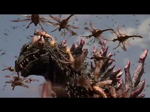GODZILLA VS MEGAGUIRUS First Fight - Godzilla VS Meganula