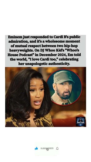 Eminem Finally Responds to Cardi's Love 🎤❤️ #shorts