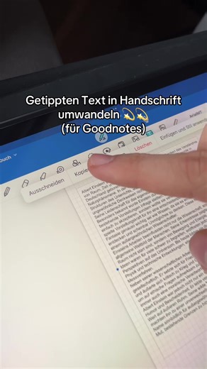 Convert Text to Handwriting on iPad for GoodNotes