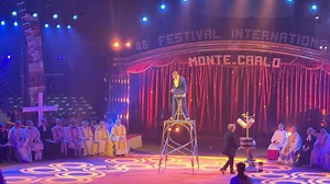 Circus act during the religious ceremony | Circus Fans Association of America