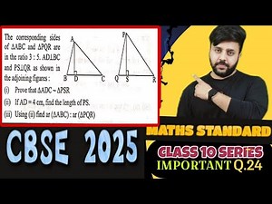 The corresponding sides of triangle ABC and triangle PQR are in the ratio 3:5 AD perpendicular BC