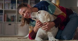 Portrait Beautiful Young Woman Cuddles Her Stock Footage Video (100% Royalty-free) 1080518462 | Shutterstock