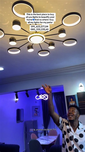This is the best place to buy all you lights to beautify your home💙And na where I buy all my lights for my parlor#promiseandbeckytv #foryoupage❤️❤️ #fyppppppppppppppppppppppp #viral