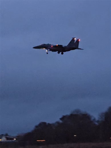 F-15 Eagle Makes Stunning Arrival at RAF Lakenheath