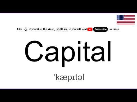 How to pronounce Capital in English (American)