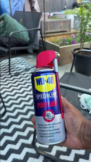 Free Stubborn Garden Furniture Fixings Fast with WD-40 Specialist Penetrant