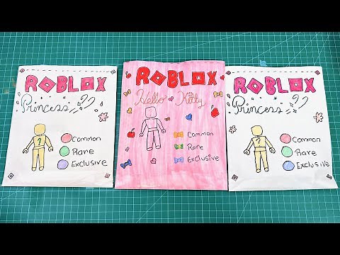 Paper diy | プリンセス ロブロックス 手作り ブラインドバッグ | Princess Roblox Compilation blind bag 💗 手作り工作 asmr
