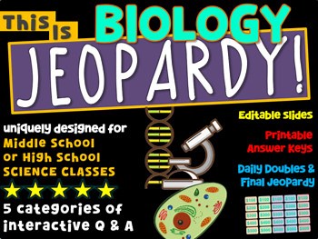 "BIOLOGY" JEOPARDY! Middle School Science Version 7 of 12