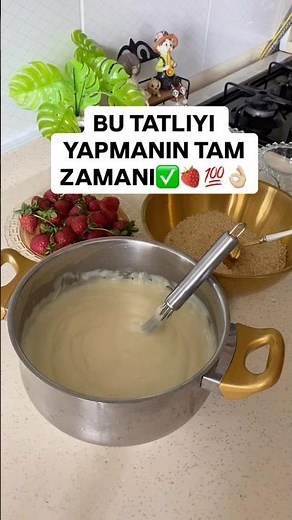 KREMA YOK‼️ÇOK KOLAY VE LEZZETLİ ÇİLEKLİ MAGNOLİA TARİFİ/Magnolia nasıl yapılır/Sütlü tatlı tarifi