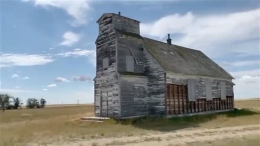 St. Anthony's Church - Southern Alberta. Built in 1911 and remained active until 1991. When it closed a time capsule was found from 1915 with the names of the priests and parishioners. The church was Roman Catholic and built by Russian-German immigrants. It is not clear how many families were involved but those who were, each donated $50. Landowner razed it in early 2024 as it had become a safety hazard. | Abandoned Alberta Book & Photos