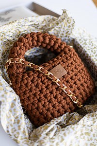 Easy Crochet Bag Pattern, Chunky T-shirt Yarn Bag DIY, Beginner-friendly Crochet Handbag PDF, Step-by-step Video and Photo Tutorial - Etsy