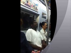 ANGRY BLACK MAN ON NYC SUBWAY HATES WOMEN!
