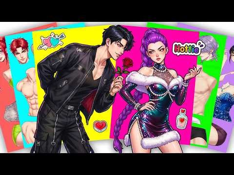 My favorite bad boy 🖤🌹 HUNTRIX RUMI x SAJABOYS JINU - KPOP DEMON HUNTERS | Sticker Book DIY