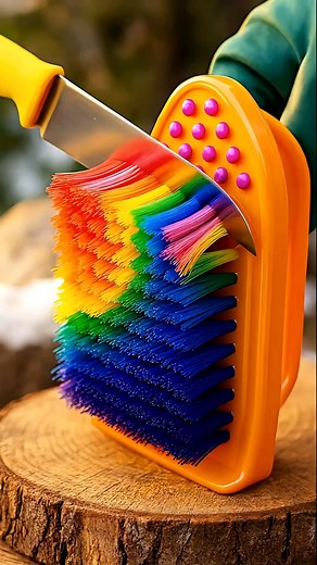 969K views · 3.5K reactions | Oddly Satisfying Brush Bristle Slicing ai ASMR 襤 | DJ Satisfying | Facebook