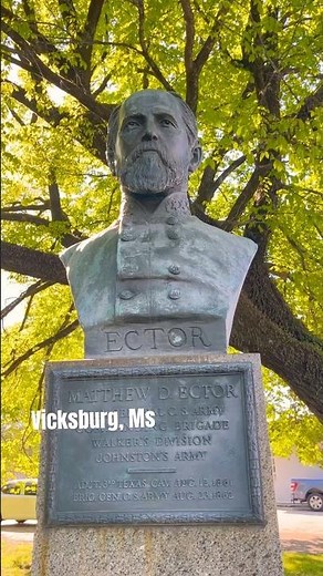 Memorial For C.S. Brig. General Mathew D. Ector. #history #civilwar