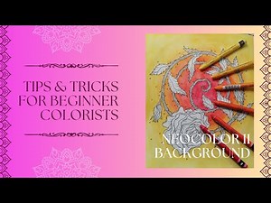 HOW TO USE NEOCOLOR II FOR BACKGROUNDS | Easy Coloring Book Tutorial for Beginners #tutorial #art
