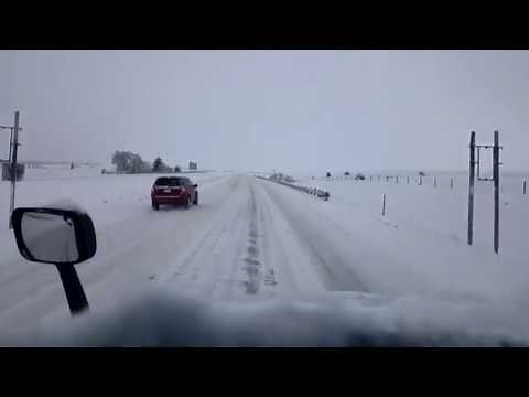 BigRigTravels LIVE | Livingston to Billings, MT | Snow & ice driving [I-90] (11/3/17)
