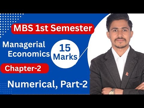 MBS 1st Semester Managerial Economics / Chapter 2 / Demand Analysis & Forecasting, Numerical Part 2