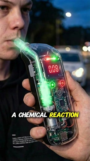 How a Breathalyzer Works – Simple Explanation | #Breathalyzer 🫁#DrunkDriving 🚫#BAC 📊