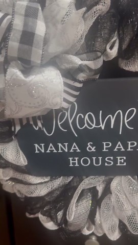 Handmade Grapevine Nana and Papa Wreath, Black & White Decor - Etsy