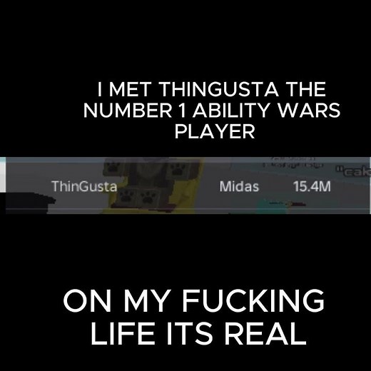 I MET THINGUSTA (number 1 ability wars player)