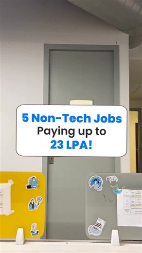 Non-tech jobs also pay well! 💼 Earn up to ₹23 LPA with these roles! 💰 Comment ‘Jobs’ and we will share the application links with you! #careerkishuruaat [non-tech jobs, high paying jobs, marketing careers, content writing jobs, graphic design roles] | Internshala