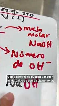 🔍📐 Cómo Calcular la Normalidad de una Solución de NaOH | ✅ Ejemplo Paso a Paso #chemistry #shorts