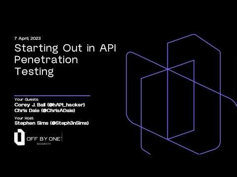 Starting Out in API Penetration Testing