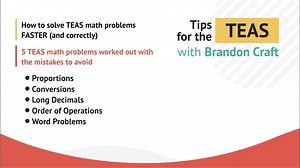 If you've been studying for the math section of the TEAS, the name Brandon Craft probably sounds familiar. Brandon Craft has been helping TEAS test-takers with his Southern charm and easy-to-understand step-by-step math explanations, specifically reviewing what you need to know for the ATI TEAS on Youtube for several years. Brandon also helped us with our video explanations for each of our math lessons in our ATI TEAS Online Course, which is on sale now for 40% off with code 40off. http://bit.ly