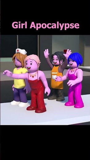 GIRL APOCALYPSE in Roblox Brookhaven! | #roblox #animation