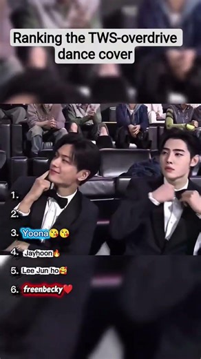 ranking the TWS-overdrive dance cover #yosho #shortsviral