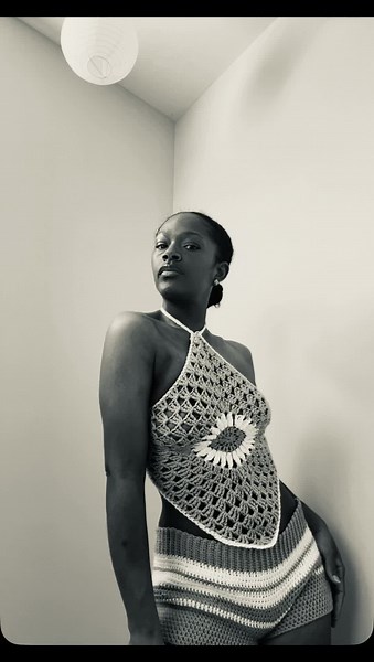 POV: you know how to crochet your own clothes 😊🧵🥰 #crochetset #crochetshorts #crochetersoftiktok #crochethaltertop #crochettop #crochetsummer #relateable #fyp
