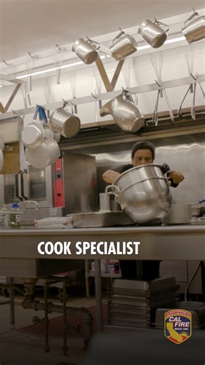 Not all chefs work in four-star restaurants. CAL FIRE units across the state employ Cook Specialists I & II who prepare meals for firefighters and staff assigned to training centers and hand crew firefighter facilities. These professionals help keep our workforce fueled and ready. Learn more about this role and start your career at JoinCALFIRE.com. #Careers #Cook #jobseekers | CAL FIRE