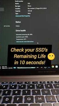 Check SSD Health in Windows (No Software Needed) 😳 #shorts