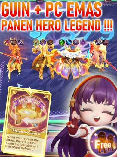 COMMANDER GUINEVERE DIPAKSA MOONTON MAIN NEOBEAST PREMIUM CLIENT EMAS !!! MAGIC CHESS GOGO #MagicChessGoGo #MCGGIDCreators #MCGGDawnlightCelebration #MCGG1year