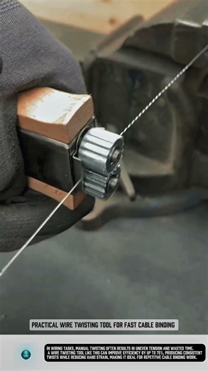 Practical Wire Twisting Tool for Fast Cable Binding #tools
