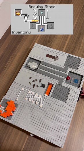 Brewing Minecraft potion of regeneration but Lego!U can get more fun bricks on my bio's website#lego #foryou #legominecraft