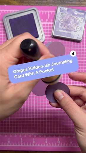 Grapes Hidden Journaling Card with Pocket