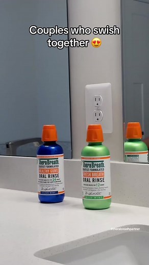 Healthy Gums: Couples Swishing Together Mouthwash Trend