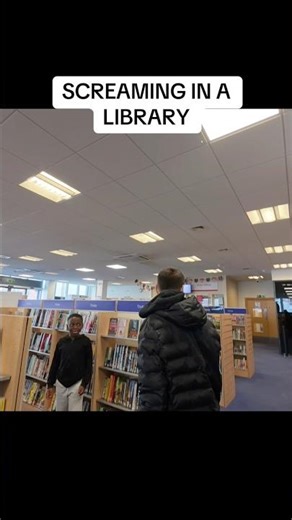 Screaming In A Library #viral #memes #prank #foryoupage #fyp