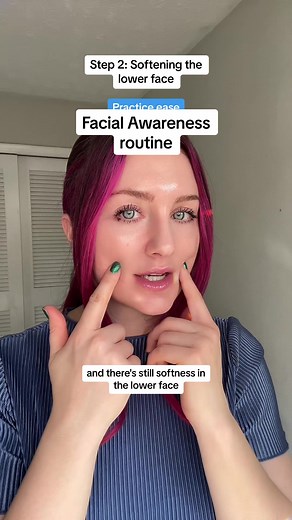 An easy follow-along exercise for getting rid of facial tension. This routine targets the eyes, brows, and lower cheeks because we are focusing on the expression center of the face, where tension gets stored up throughout the day in response to stress and emotional triggers. If you’d like a Facial Awareness routine for jaw, forehead, and scalp tension (the approach is a bit different because the fascia/tissue is different in those areas) comment and let me know!