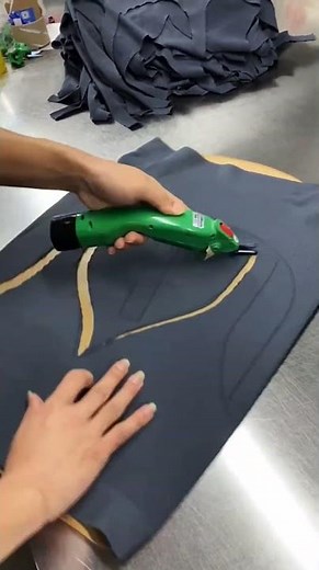 Cutting Fabric with an Electric Rotary Cutter: Satisfying Precision #shorts