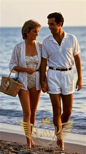 Princess Diana & Dodi Al-Fayed Hidden Beach Moments of Summer 1997 🌊 #diana#dodialfayed #royalfamily